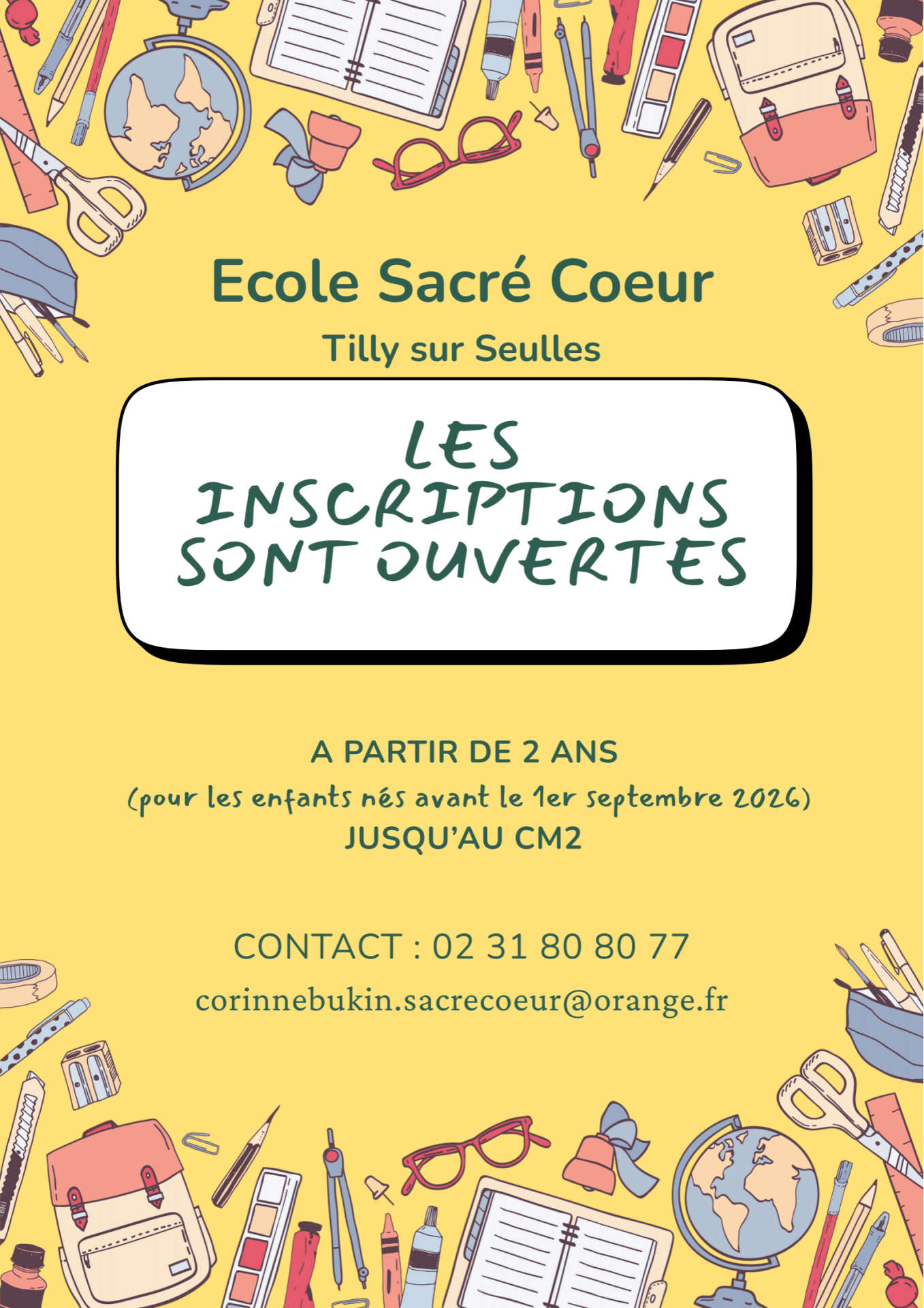 Inscriptions 2025-2026